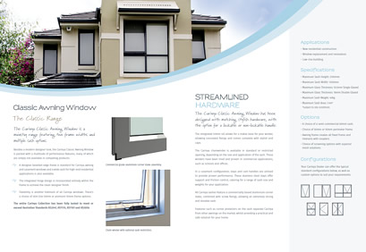 classic awning window brochure