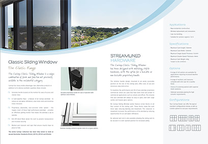 classic sliding window brochure